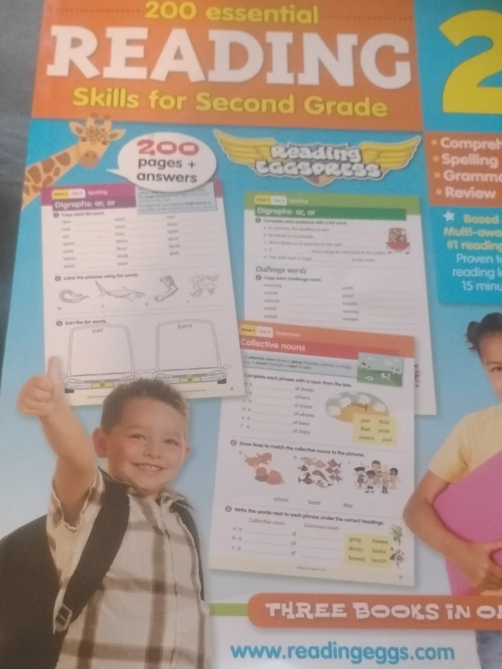 200 Essential Reading Skills for Second Grade - Blue